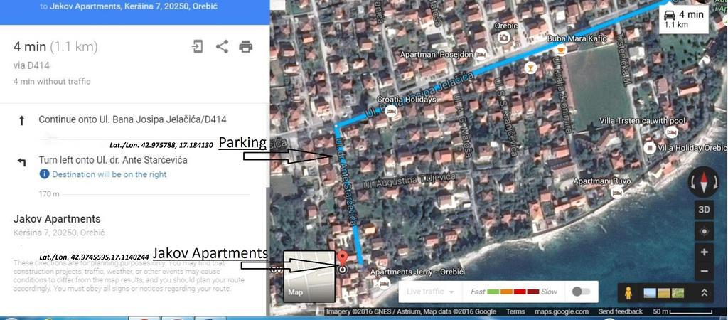 Jakov Apartments Orebić Eksteriør bilde